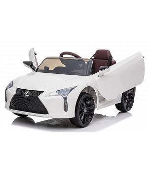 Lexus LC500 coche de batería 12v para niños, Blanco, RC, 1-5 años, Full Option, BLANCO   INDA380-RA-JE1618.BIA